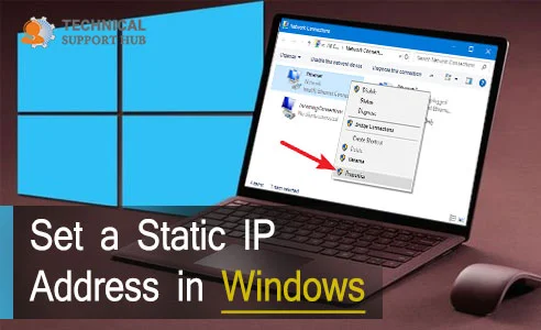 Set a Static IP Address in Windows