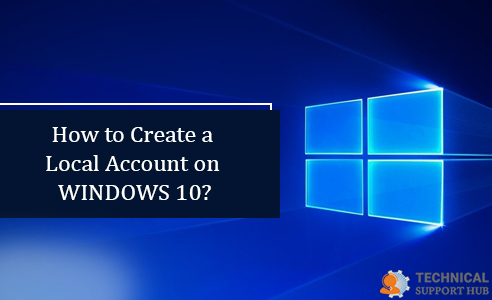 Create a Local Account on Windows 10