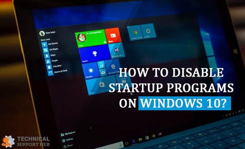 Disable Startup Programs On Windows 10