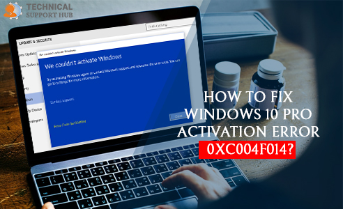 Windows 10 Pro Activation Error 0xc004f014