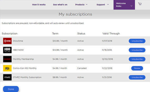 how to remove channels from roku