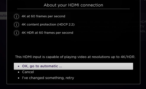 roku stuck on auto detect display type
