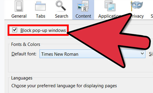mcafee pop up blocker