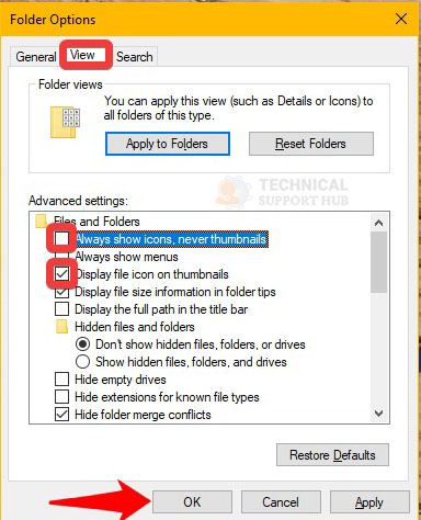 Disable or Enable Thumbnail Previews in File Explorer