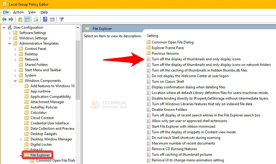 Disable or Enable Thumbnail Previews in File Explorer