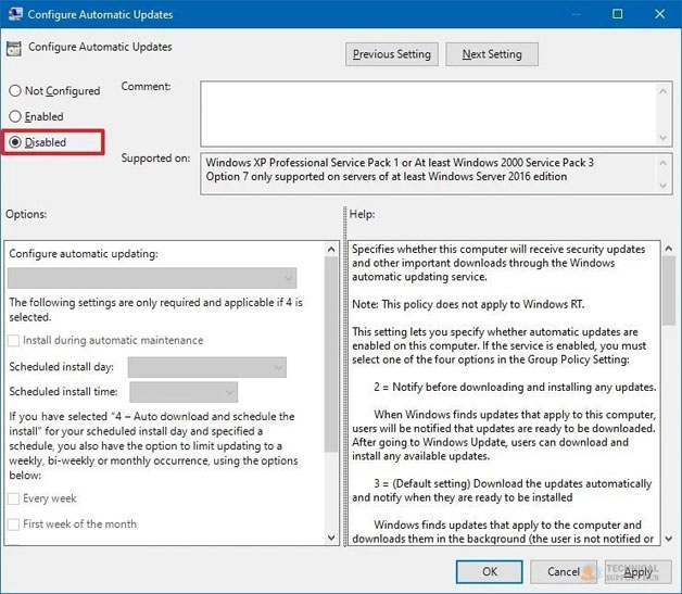 how to stop automatic update on windows 10