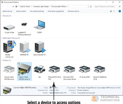 get printer online windows 10