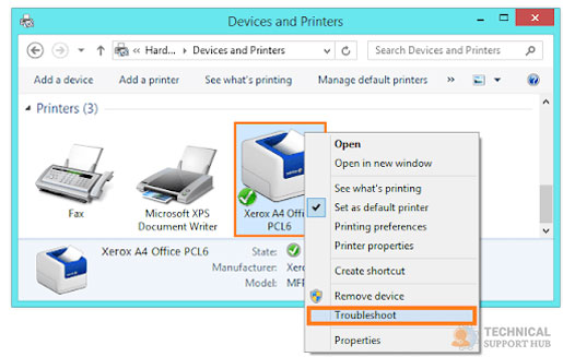 how to make printer online windows 10