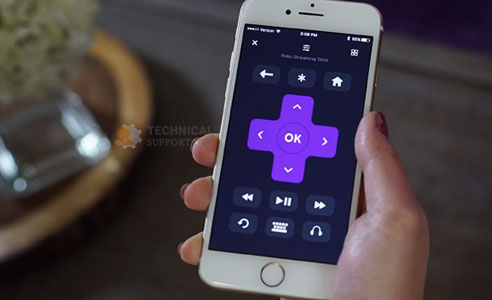roku voice search button