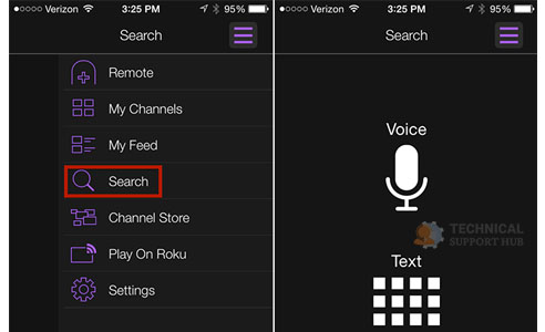 how to use voice on roku remote