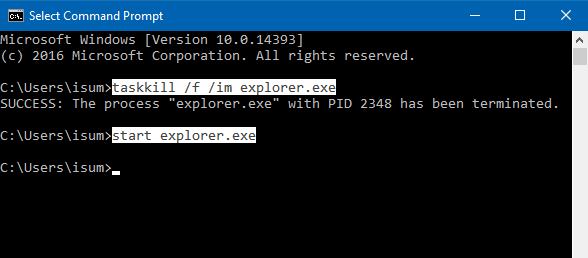 how do i fix the unresponsive taskbar in windows 10