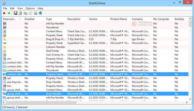 windows explorer crashing