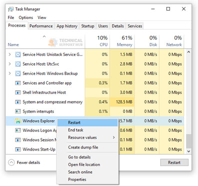explorer crashing windows 10