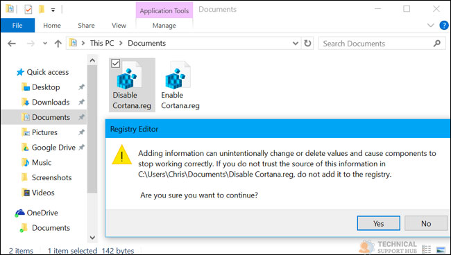 cortana disable