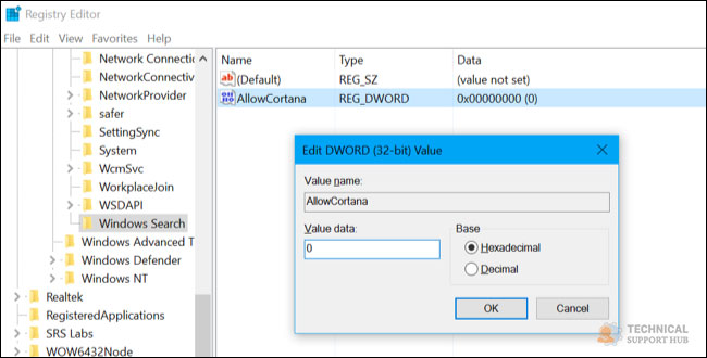 how to disable cortana in windows 10