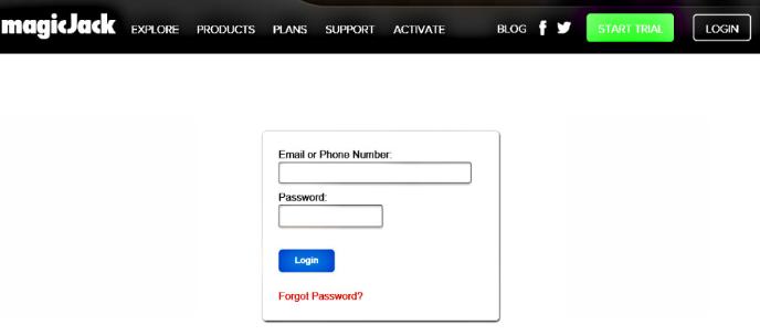 Login magicJack Account