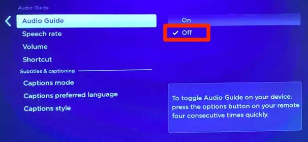 Stop Your Roku Device from Talking to You by Turning Off its Audio Guide