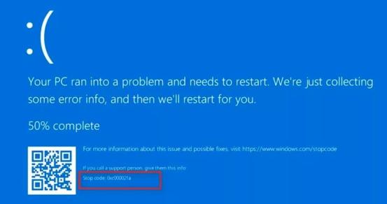 Windows 10 Stop Code 0xc000021a