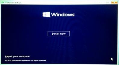 Install Windows 10 from USB