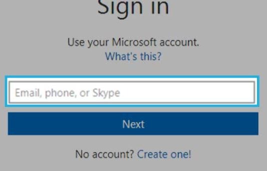 microsoft hotmail sign in