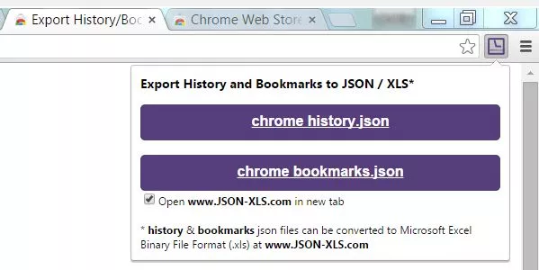 export chrome history to another computer