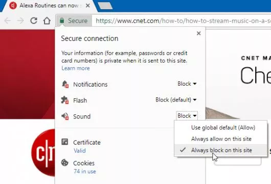 Disable Autoplay Videos on Sites in Google Chrome