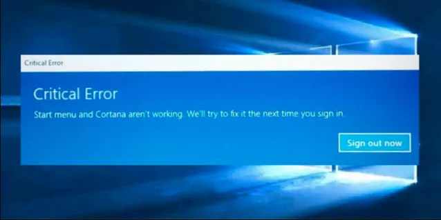 Windows 10 Start Menu Doesnt Work