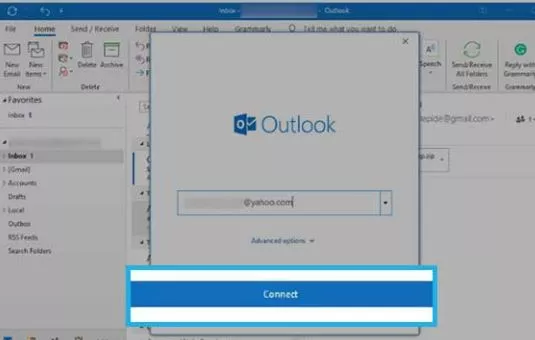 setup yahoo mail in outlook