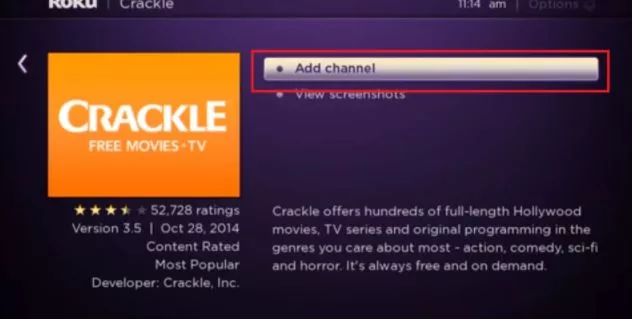 is crackle free on roku