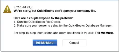 Fix QuickBooks Desktop Error Code -6129, 0