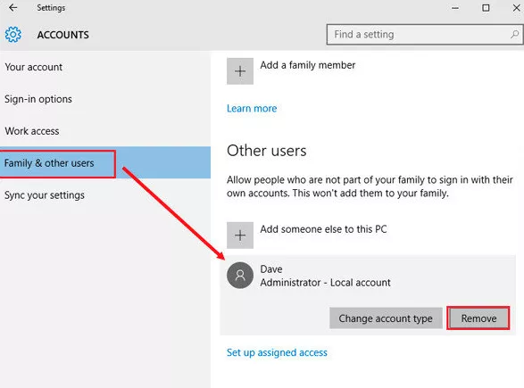 Remove Login Password on Windows 10
