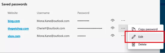 Manage, Edit and View Saved Passwords in Chrome Browser on Windows