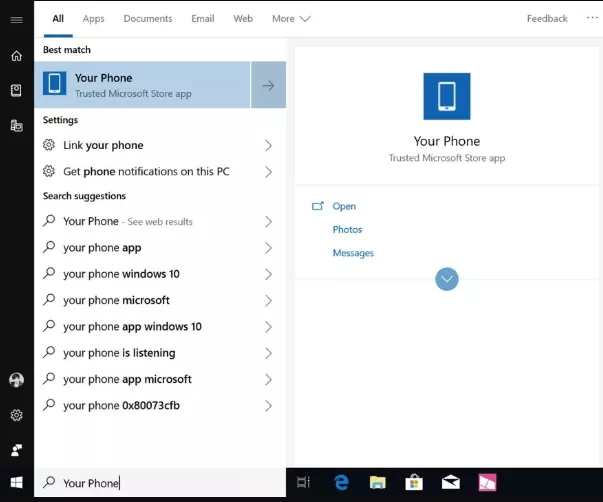 YourPhone.exe Process in Windows 10