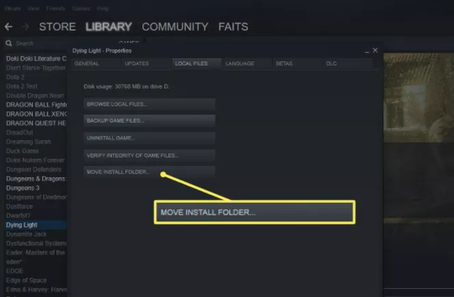 Move Single or Multiple Steam Games to Another Drive in Windows 10