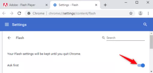 Enable Flash in Google Chrome