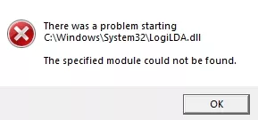 There was a Problem Starting C:-Windows-System32-LogiLDA.dll Error