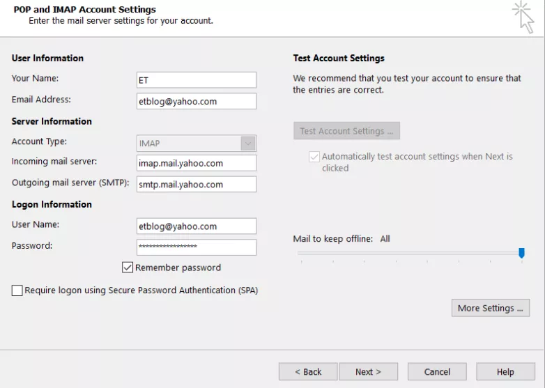 Yahoo Email Settings - IMAP, POP3 and yahoo smtp settings 2022