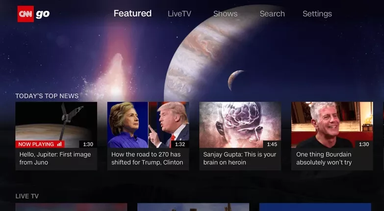 Install CNNGO on Roku