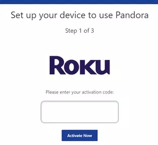 Install and Activate Pandora on Roku