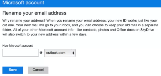 Rename Your Hotmail To Outlook.com