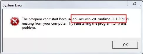 How to Fix api-ms-win-crt-runtime-l1-1-0.dll is Missing Error