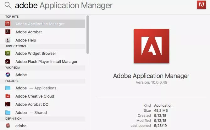 Completely Uninstall Adobe Application Manager in Windows 10