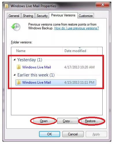 Recover Deleted Emails from Windows Live Mail