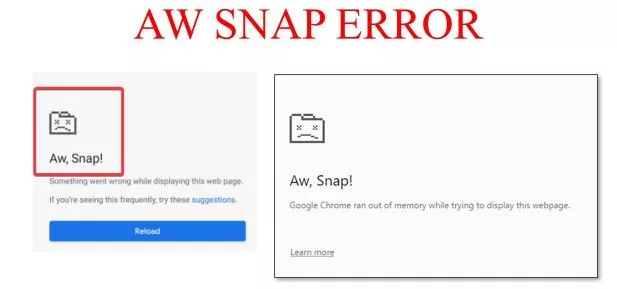 Google Chrome Ran Out Of Memory Aw Snap Error
