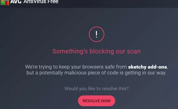 AVG Antivirus Not Working Issue