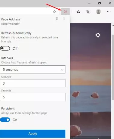 Enable Auto-Refresh on the Web Browsers