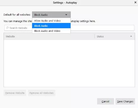 How to Allow or Block Sound Autoplay in Firefox Computer