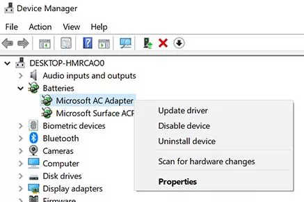 bluetooth hidden in device manager windows 10