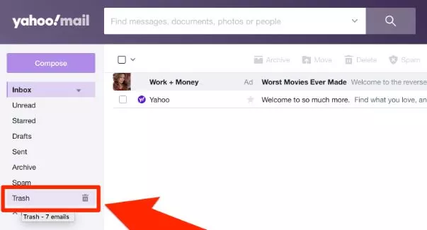 Delete Emails on Yahoo