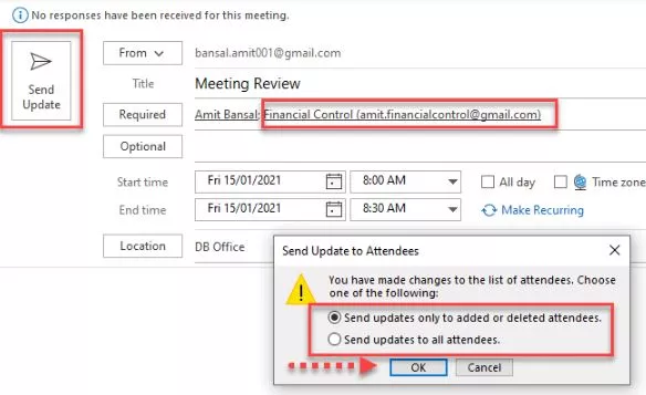 Add Optional Attendees In Outlook